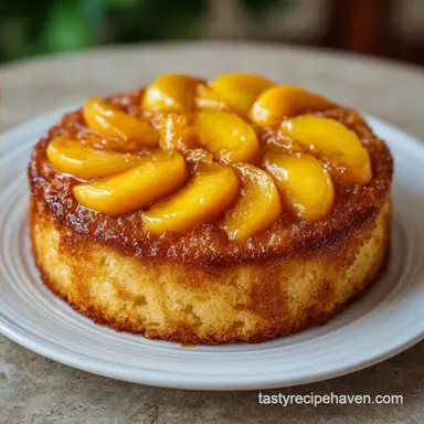 Homemade Peach Sponge Cake for 12