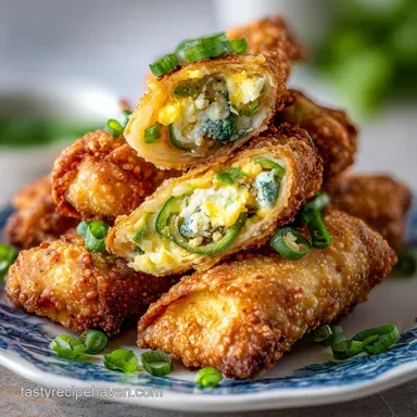 Jalapeno Popper Egg Rolls Ready in 30 Min: Crispy Recipe Card