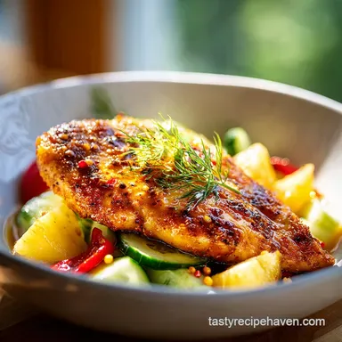 Oven Baked Chicken Breast in 22 Minutes for 4 Servings Recipe Card