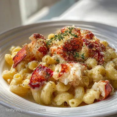 Lobster Mac and Cheese Recipe in 50 Minutes Recipe Card