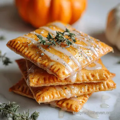 Maple Glazed Pumpkin Poptarts: Crispy Baked Recipe Card