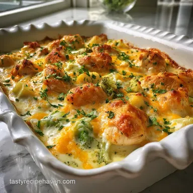 Million Dollar Chicken Casserole Oven-Only Creamy Recipe Card