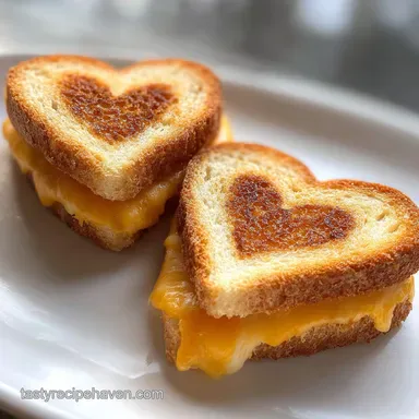 Mini Grilled Cheese Hearts for 10 People Recipe Card