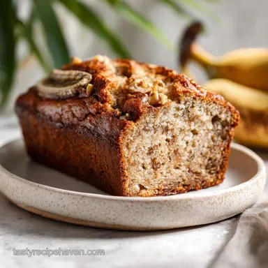 Banana Nut Bread Recipe with Pecans Recipe Card
