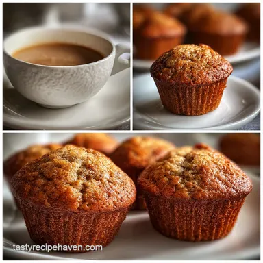 Mini Banana Muffins with Greek Yogurt Recipe Card