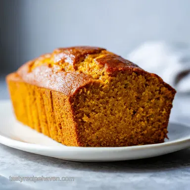 Moist Pumpkin Bread Recipe for 2 Loaves Recipe Card