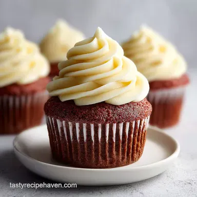 Red Velvet Cupcakes Recipe: Baked in 20 Minutes Recipe Card