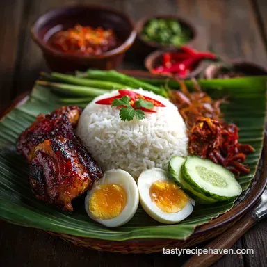 Nasi Lemak: Fragrant Coconut Rice Recipe Made Easy Recipe Card