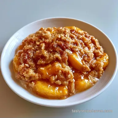 Best Peach Crisp for 8 People Recipe Card