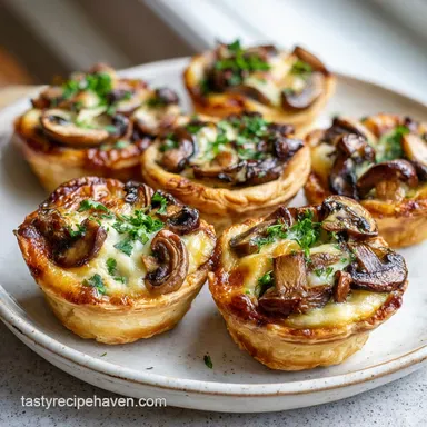 Caramelized Onion Gruyere Tartlets in 50 Min Recipe Card