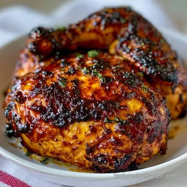 Oven Baked BBQ Chicken for 6 Servings Recipe Card