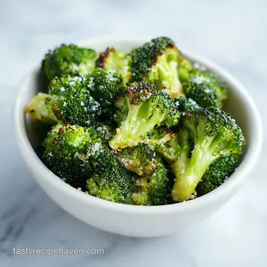 Oven Roasted Frozen Broccoli for 4 Servings Recipe Card