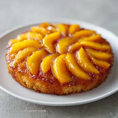 Peach Cobbler with Canned Peaches Recipe Card