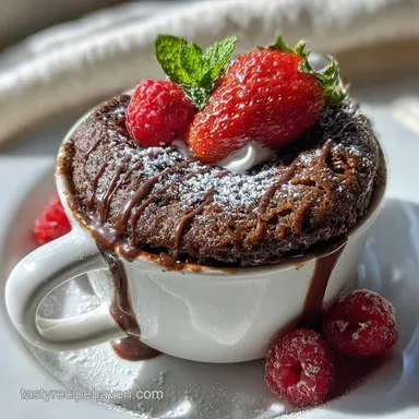 Protein Mug Cake in 3 Minutes Recipe Card