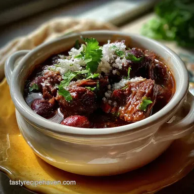 Red Wine Braised Short Rib Chili: Fork-Tender Masterpiece Recipe Card