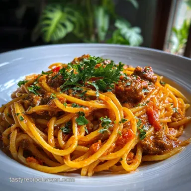 Rotel Spaghetti in 30 Minutes Recipe Card