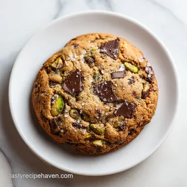 Salted Pistachio Chocolate Chunk Cookies for 18 Servings Recipe Card