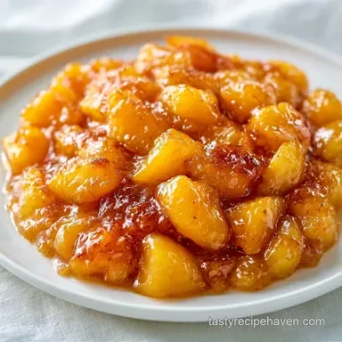 Simple Brown Sugar Peach Glaze in 15 Min Recipe Card
