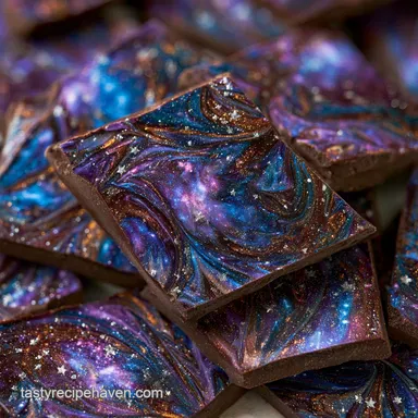 Simple Galaxy Chocolate Bark in 10 Min