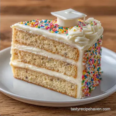Simple High School Graduation Cake for 15
