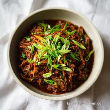 Slow Cooker Korean Beef with Gochujang (8 Hour Recipe)