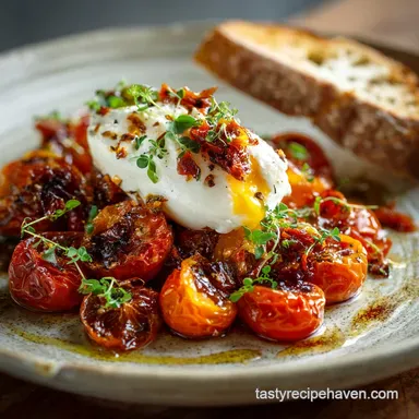 Cherry Tomato Recipes: Slow-Roasted Confit with Burrata Recipe Card