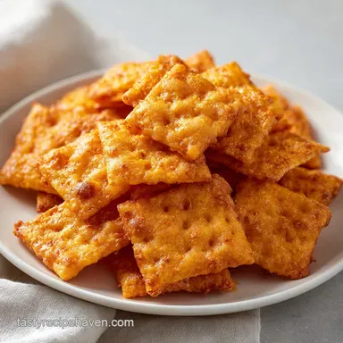 Spicy Cheese Crackers: Slice and Bake in 90 Minutes Recipe Card