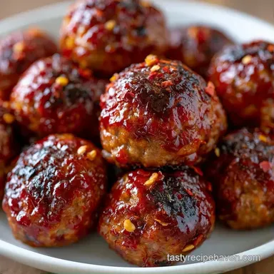 Spicy Meatballs in 35 Minutes Recipe Card