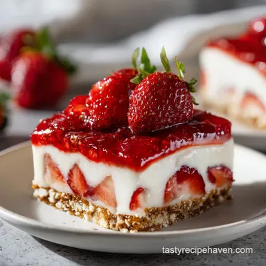 Strawberry Pretzel Salad: 30 Min Total Recipe Card