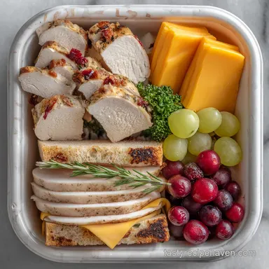 Turkey and Cheese Bento Lunch in 12 Minutes