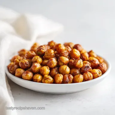 Mediterranean Diet Snack with Roasted Chickpeas in 50 Minutes Recipe Card