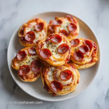 Valentine's Day Pizza Roses Recipe with Pepperoni: 35 Minute Bake Recipe Card