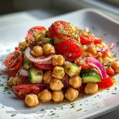 Vegan Chickpea Salad: 10-Minute Prep, No Mayo Recipe Card