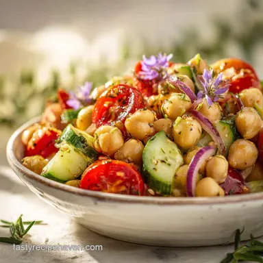 Vegan Chickpea Salad: 10-Minute Prep, No Mayo