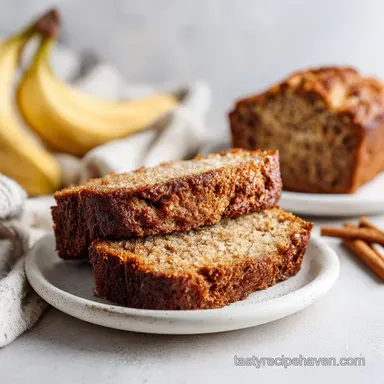 Whole Wheat Cinnamon Crunch Banana Bread in 85 Minutes Recipe Card