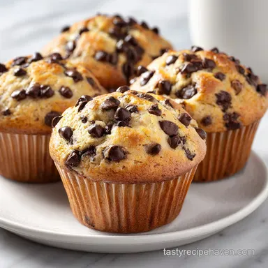 Yogurt Chocolate Chip Muffins in 35 Minutes Recipe Card