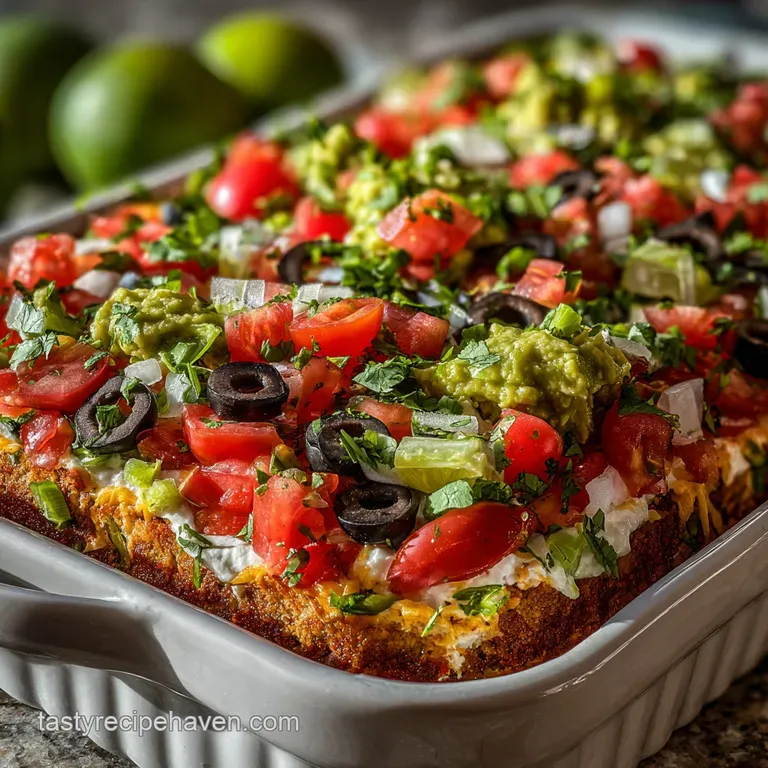 Highly Requested 7 Layer Dip for Super Bowl with Fresh Guacamole