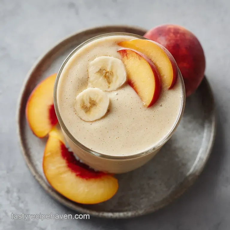 Banana Peach Smoothie: Creamy and Refreshing