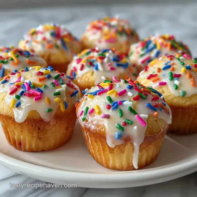 Birthday Cake Mini Muffins: Moist & Tender