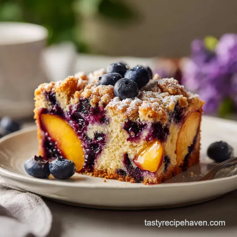 Blueberry Peach Coffee Cake Recipe