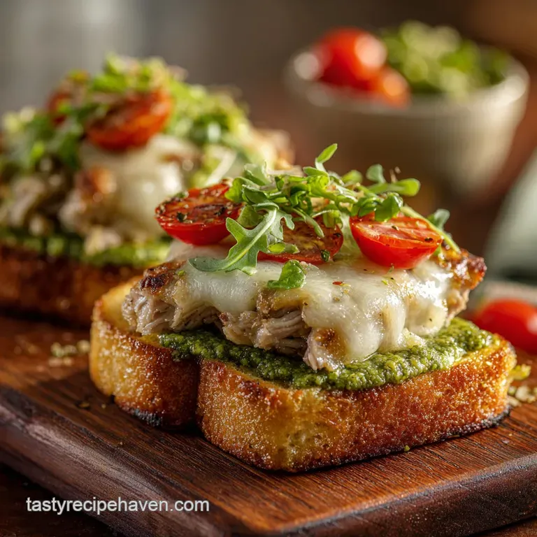 Buona Beef Tuna Genovese Copycat: the Hot Pesto Deli Melt presentation