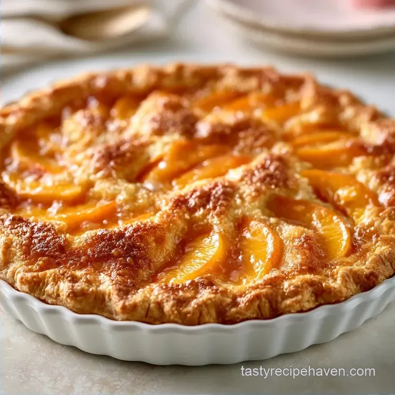 Butter Crust Peach Cobbler with Fresh Peaches