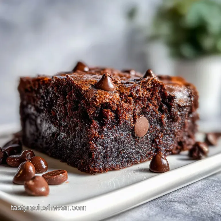 Brownie from Cake Mix with Chocolate Chips