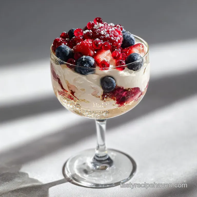 New Year Party Dessert Recipe with Champagne Cream