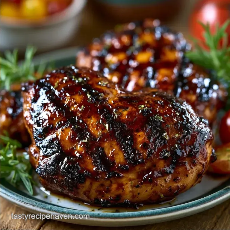 Chicken BBQ Grill Recipe: Mahogany-Charred