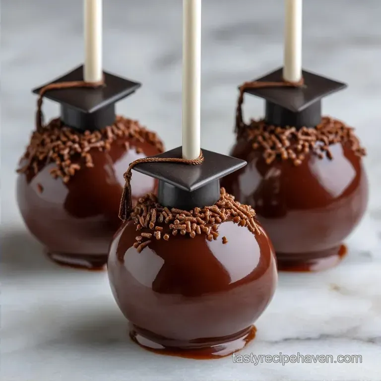 Chocolate Grad Cake Pops: Fudgy and Velvety