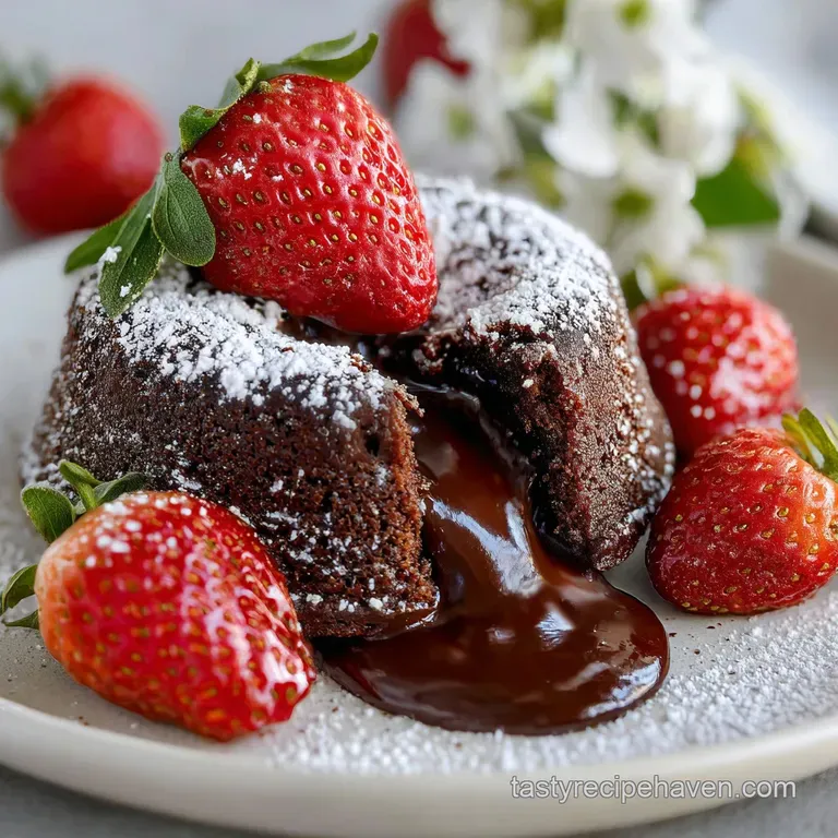 Valentines Day Recipe with Chocolate Lava