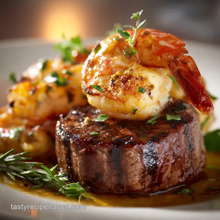Surf and Turf: Classic Chophouse Steak Prawns