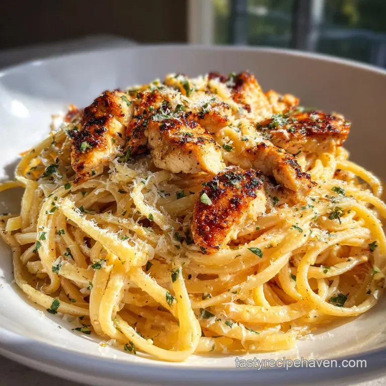 Creamy Chicken Garlic Parmesan Pasta