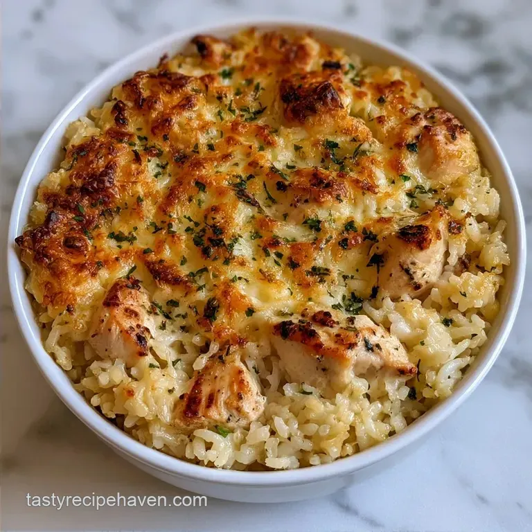 Homemade Chicken Rice Casserole with Panko Crust